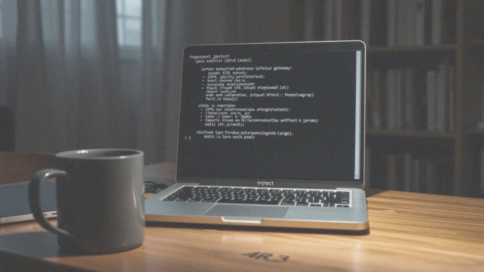 Jakie informacje wyświetla polecenie „ipconfig”?