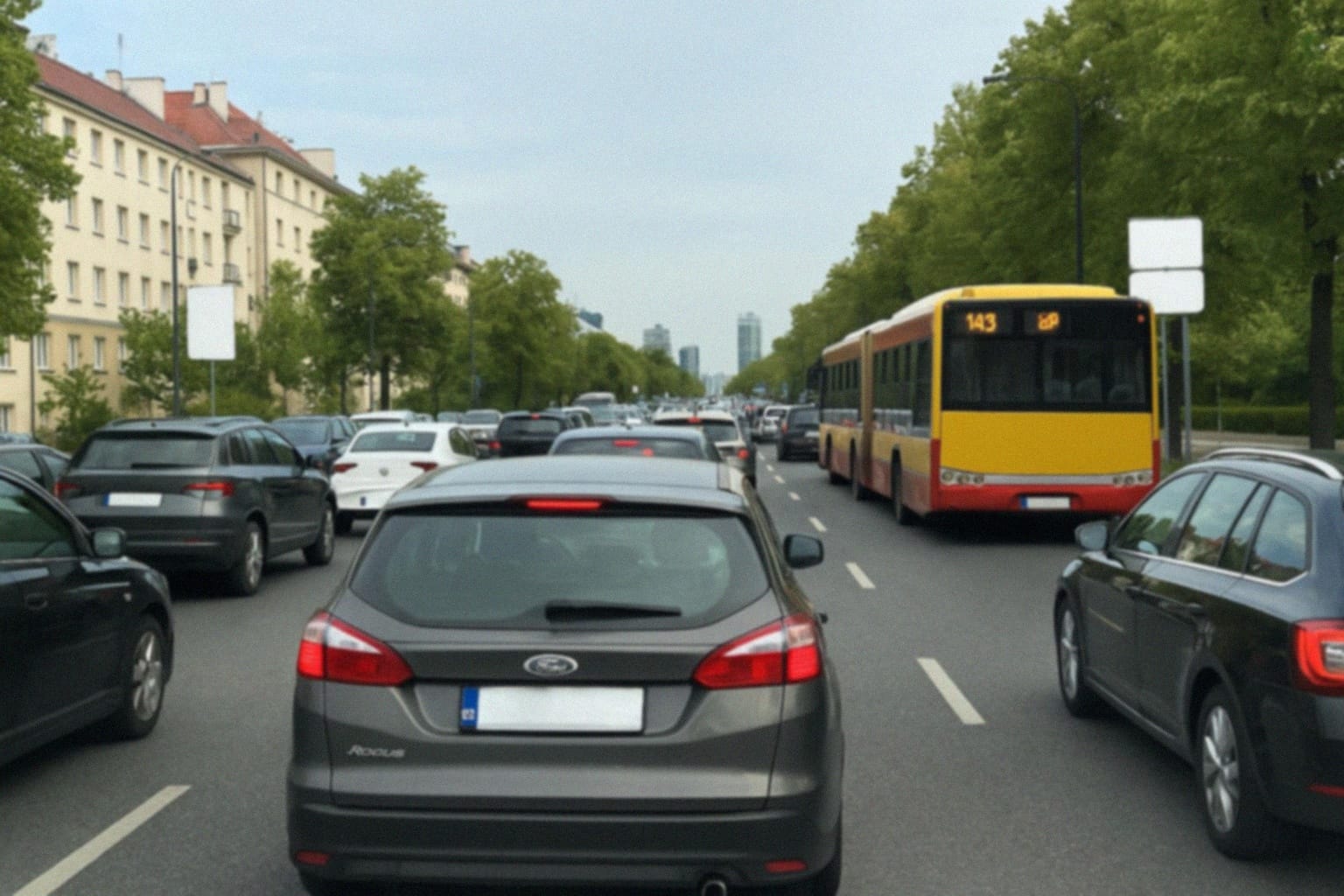Utrudnienia w ruchu drogowym w Szczepanowicach